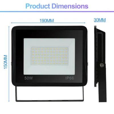 Image de Projecteur Wolketon LED Floodlight IP66 Projecteur 50W