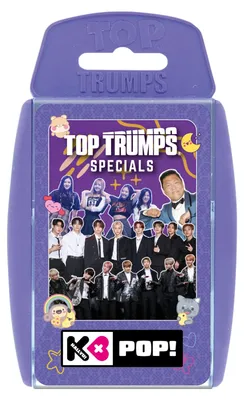 Produktbild von Top Trumps K-POP Kartenspiel für Kinder - Klassisches Lernkartenspiel für Fans von K-POP Sänger - 2+ Spieler ab 6+ Jahre - Deutsch
