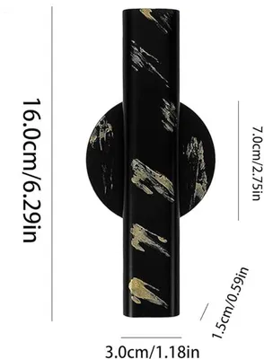 Produktbild von Kleiner Wandvasen - Wanddekoration für getrocknete Blumen - 2 Stücke - Schwarz