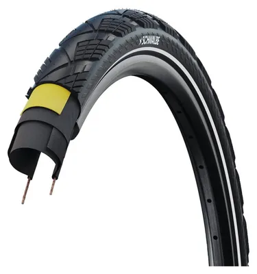 Zdjęcie produktu dla Opona Schwalbe Marath.EfficiencyPRO, opona bezdętkowa (TLR), rozmiar 28x2.00" (50-622), z paskiem odblaskowym, wzór AdxR, klasa E50