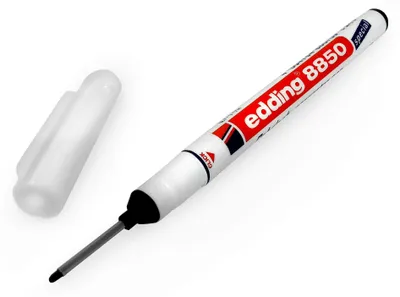 Produktbild von Edding 8850 Permanentmarker Schwarz, Extrafeine Spitze 0,7–1 mm, Zimmermann