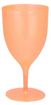 Produktbild von Mehrweg Wein Cocktail Glas orange 350 ml Wiederverwendbar Kunststoff Becher