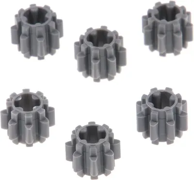 Produktbild von 6x Lego Technic Zahnrad 8 Zähne neu-dunkel grau Zahnräder Typ2 6012451 10928