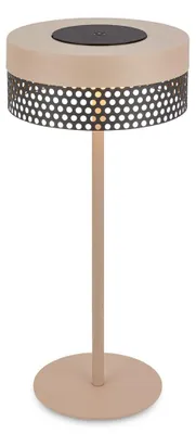 Immagine prodotto di Briloner Booha Lampada da tavolo LED senza fili IP44, dimmerabile, touch, batteria ricaricabile, protezione dagli spruzzi d'acqua, beige-antracite, Ø16 x 35 cm