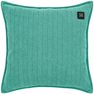 Zdjęcie produktu dla Warmpi® Poduszka grzewcza na podczerwień z powerbankiem 10,000mAh - Poduszka grzewcza szenilowa turkusowo-niebieska - 45x45 cm - Bezprzewodowa