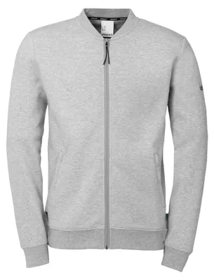 Imagen del producto de Sudadera Uhlsport Id con cremallera para hombre, color gris oscuro melange