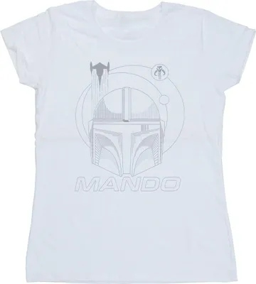 Produktbild von Star Wars - "The Mandalorian" T-Shirt für Damen BI43382 (XL) (Weiß)