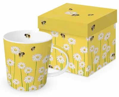 Produktbild von PPD Bees & Flowers Trend Mug, in Geschenkbox, Tasse , Becher, New Bone China, 400 ml, 160302985