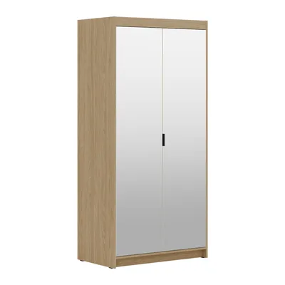Produktbild von AX LIVING Schrank Spiegel Geölte Eiche Kleiderschrank Storicos 2T 89,7