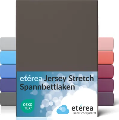 Zdjęcie produktu dla Prześcieradło z gumką z dzianiny étérea, 95% bawełna, 5% Elasthan, 90x200 – 100x220 cm