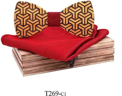 Obrázok produktu pre Mahoosive Drevený motýlik s vreckovkou T269
