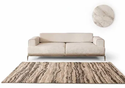 Productafbeelding van Bank, 3-zits, beige, modern, luxe, comfortabel, met kussens, 3-zitsbank