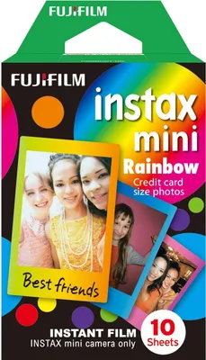 Immagine prodotto di Pellicola per fotocamera istantanea FUJIFILM instax mini RAINBOW, 10 pezzi.