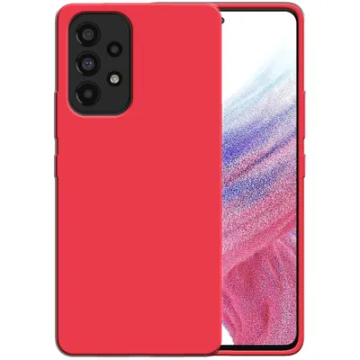 Image de Smartphonica Etui en silicone pour Samsung Galaxy A53
  etui 5G avec intérieur souple - Rouge