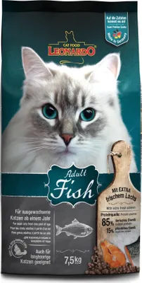 Immagine prodotto di Leonardo Cat Food 758425, Adult, Lachs, 7,5 kg