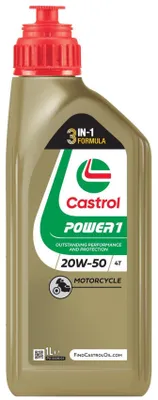 Produktbild von CASTROL Power 1 4T für 20W-50 1 Liter Motoröl Motorenöl Öl Motorradöl Motorbike