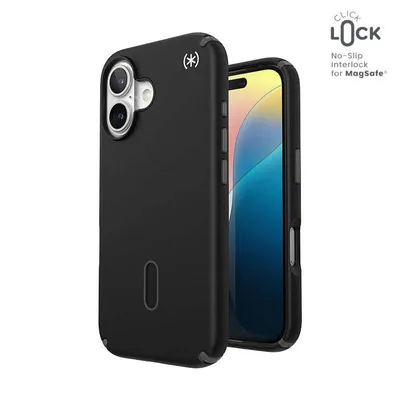 Produktbild von Speck 150688-3205, Cover, Apple, iPhone 16, 15,5 cm (6.1"), Schwarz