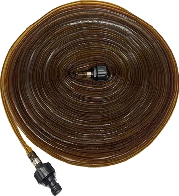 Image de Tuyau d'arrosage Relaxdays, 20 m, pour pelouse et parterres, plat, perforé, tuyau à jet fin, jardin, marron