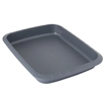 Produktbild von BergHOFF Gem 3990002, Kuchenform, Rechteckig, Flache Oberfläche, 4 l, Schwarz, Kohlenstoffstahl