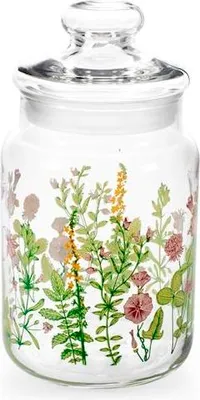 Produktbild von Glasbehälter Bloom dekoriert, 800?cc