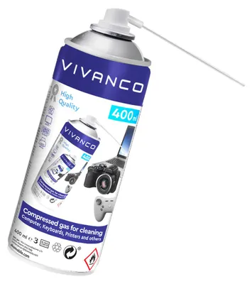 Produktbild von VIVanco™2 x 400 ml Dosen Druckgas zur Reinigung von Bürogeräten