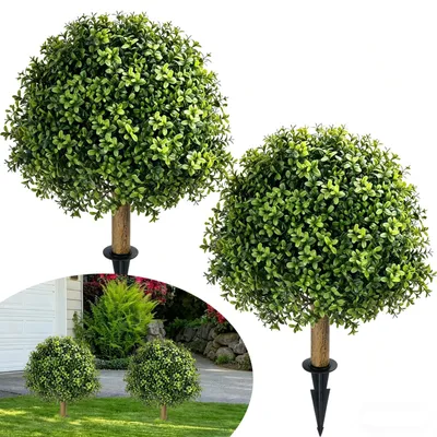 Image de Solidchoice - Ensemble de 2 boules de buis artificielles, diamètre 60 cm