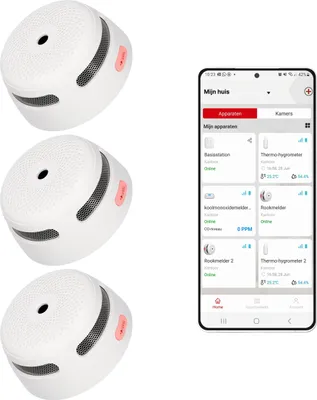 Produktbild von X-Sense XS01-WX Intelligenter Rauchmelder mit Wifi - 3 Rauchdetektoren - 10-Jahres-Batterie - Kompakt - Feueralarm - Rauchdetektor
