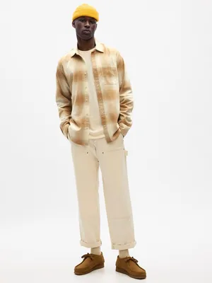 Produktbild von GAP Herren Flanell Hemd Größe S, klassischer Kragen, lange Ärmel, gerader Schnitt