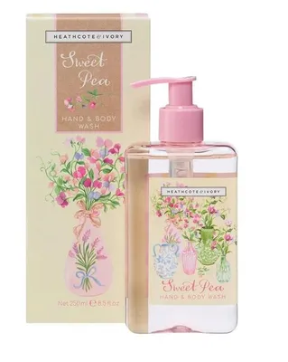 Produktbild von Heathcote & Ivory, Sweet Pea, Flüssigseife für Körper und Hände, 250 ml