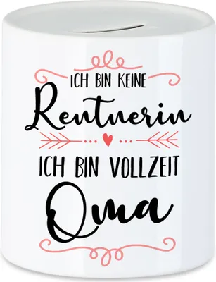 Produktbild von Keine Rentnerin sondern Oma Spardose Lustig Spruch Geschenk Rente Ruhestand Pension Omi