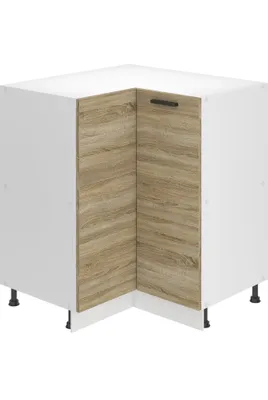 Produktbild von Belini Unterschrank Küche, Küchenunterschrank 90 cm Breite. SNP Küchenunterschrank ohne Arbeitsplatte. Eckschrank Küche mit 1 Tür, Sonoma-Eiche