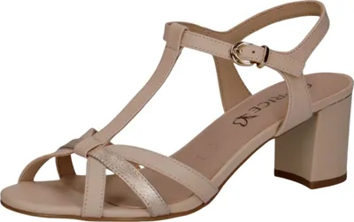 Produktbild von Caprice Damen Sandalen Sandaletten beige gold 38,5