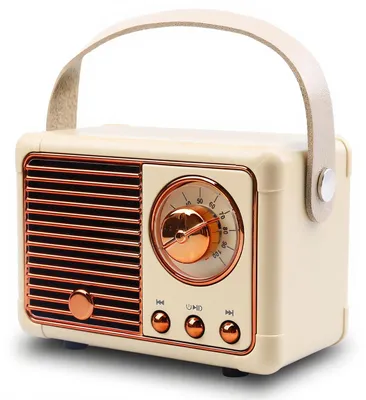 Productafbeelding van Mini Draagbare Bluetooth Luidspreker in Radiovorm, Retro Muziekbox, Bluetooth 5.0