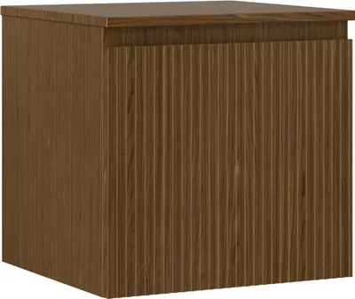 Immagine prodotto di Mexen Rivel mobiletto da bagno sotto lavabo 50 cm con piano, 1 cassetto, scanalato, noce - 91A20-05047-1-BFC86