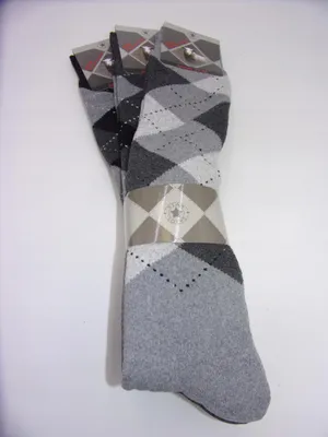 Produktbild von Warme Baumwolle Thermo Kniestrümpfe kariert 39-42