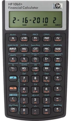 Produktbild von Finanzrechner HP 10bII+ schwarz, programmierbar, Batterie