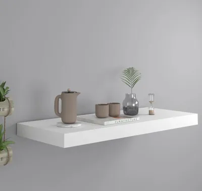 Produktbild von vidaXL Schweberegal Weiß 60x23,5x3,8 cm MDF