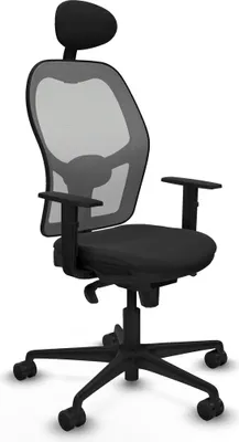 Produktbild von Bürostuhl mit Kopfstütze Jorquera Piqueras y Crespo 1D036N1 Schwarz