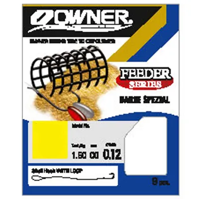 Produktbild von Owner Barbe Spezial brüniert FRL-044 100cm - gebundene Angelhaken, Größe/Tragkraft/Durchmesser/Inhalt:Gr. 12 / 3.7kg / 0.20mm / 10 Haken pro Packung