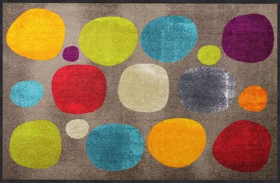 Produktbild von Salonloewe Fußmatte Broken Dots" bunt 115x175 cm"