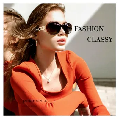 Produktbild von Damen Sonnenbrille Polarisiert Groß Elegant Klassisch Vintage Oversize mit 100% UV400 Schutz