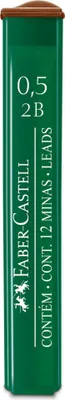 Productafbeelding van Grafitpotlood Faber-Castell, 0,5 mm, 2B, artikelnummer 521502