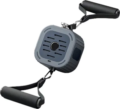 Produktbild von Einstellbares Widerstandsband, Fitnesspumpe, Trainingsgerät, Arm-Bein-Brustkabelmaschine, 3–17 kg Kraftpumpe, Schwarz + Grau
