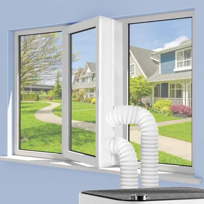 Productafbeelding van Raamafdichting mobiele airconditioner 400 cm, warmtestop, voor raam