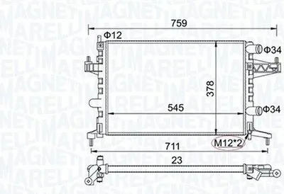 Immagine prodotto di radiatore OPEL CORSA C 1.0 00-