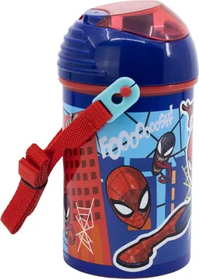 Produktbild von Spiderman Kinderflasche 450ml Wasserflasche für Schule & Freizeit