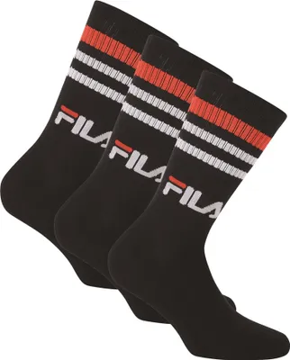 Immagine prodotto di FILA Calzini unisex 3 paia - Street, sport, lifestyle, set di calzini, strisce, 35-46 Nero 35-38 (3-5 UK)
