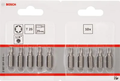 Produktbild von Schrauberbit Extra-Hart T25, 25 mm, 10er-Pack