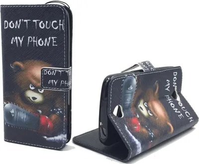 Produktbild von Handyhülle Tasche für Handy Acer Liquid Z530 Schriftzug Bär mit Kettensäge