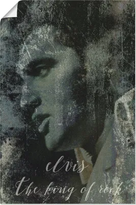 Produktbild von ARTland Poster Elvis the King Größe: 60x90 cm